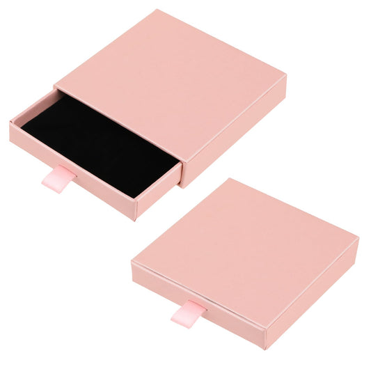 KALIONE 2 Packs Jewelry Gift Box, Small Gift Boxes for Jewelry, Cardboard Jewelry Boxes with Lids, 3x3 Inch Mini Gift Boxes for Necklaces Bracelets Earrings Rings Jewelry Crafts Gift, Pink