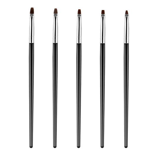 Pack of 5 Nail Brushes, Professional Nail Brush, Nail Art Brush Set, Nail Design Brush, UV Gel Brush Set, Acrylic Nail Art Brush, Nail Art Brush, Nail Accessories for DIY Painting, Salon