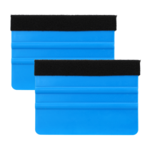 2 Pack Window Tint Squeegee, Wallpaper Smoothing Tool, Felt Squeegee Blue Vinyl Wrap Squeegee for Peeling and Sticking Wallpaper Crafts Car Glass Film