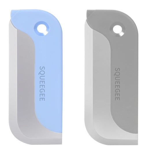 2 PCS Creative Silicon Squeegee Shower Wipe Car Cleaner Scraper Multi-purpose Shower Squeegee Window Squeegees Small Squeegee for Mirrors Windows Glass and Surfaces in the Car Kitchen Bathroom