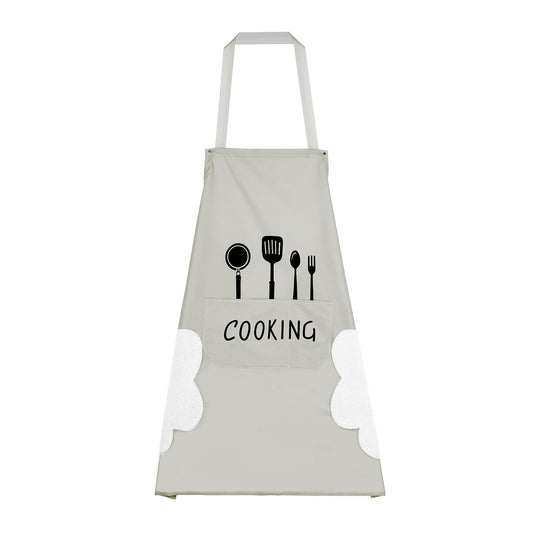 Mozeat Lens Aprons for Women with Pockets, Cute Waterproof Kitchen Apron Cooking Apron Bib with Hand Wipe and 2 Large Pockets for Women Men Chef Baking Supplies