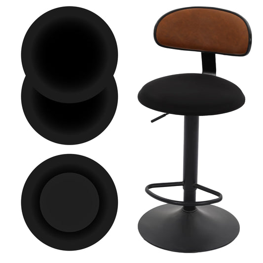 Pack of 3 30-40 cm Stool Cover Round Bar Stool Covers Stretch Bar Stool Seat Covers Stretchy Wrinkle-Free Chair Cover Stool Cushion Round Washable Stool Cushion Slipcover for Stool Chair
