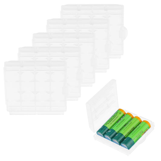 8 PCS Plastic Battery Boxes, Battery Protection and Storage for AA and AAA, Transparent Battery Boxes, Battery Box Storage, Battery Boxes (Without Batteries)