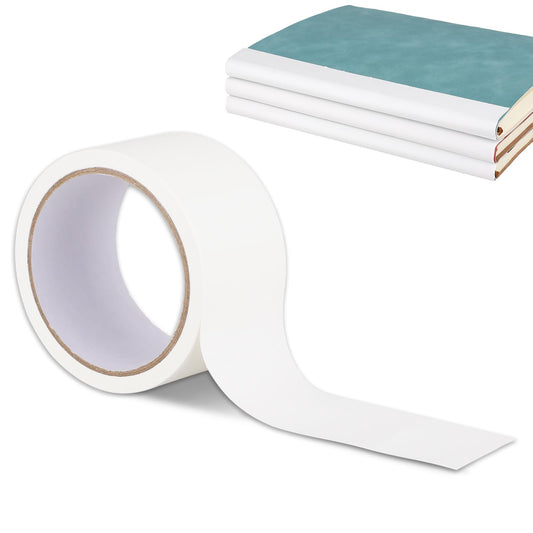 Sliverdew 33 ft Book Binding Tape 2 Inch Wide Book Repair Tape Cloth Bookbinding Repair Tape for for Old Books Repairing Reinforcing Protecting and Covering (White)