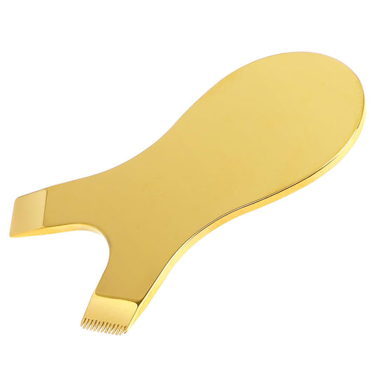 2 in 1 Y Shape Lash Comb for Lash Lift and Tint,Stainless Steel Y Eyelash Brush Reusable Eyelash Comb Eye Makeup Tool Eyelash Separator Tool for Eyelash Perm (Gold)