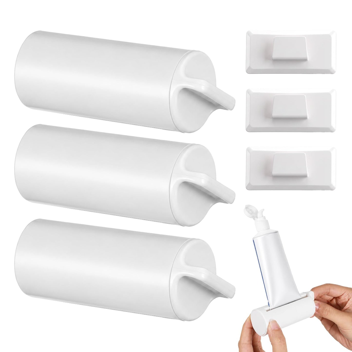 Fyntave 3 Pack Toothpaste Squeezer, Secure Hold Stable, Easy Tube Rolling