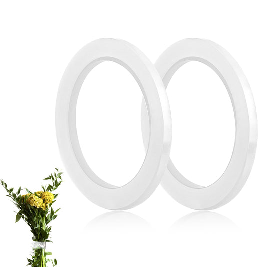 Floral Tape, 2 Rolls 1/4" Wide Flower Tape, Clear Waterproof Florist Tape Flower Arrangements Supplies Thin Flower Tape for Bouquets, Vase, Binding Fresh Flower, Corsages, DIY Crafts Decorations