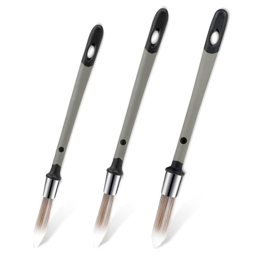 3 Pcs Touch Up Paint Brushes Paint Brushes for Wall Small Paint Brush for Decorating Edge Painting Tool Trim Stain Brush for House Wall Corners Baseboards Art Application