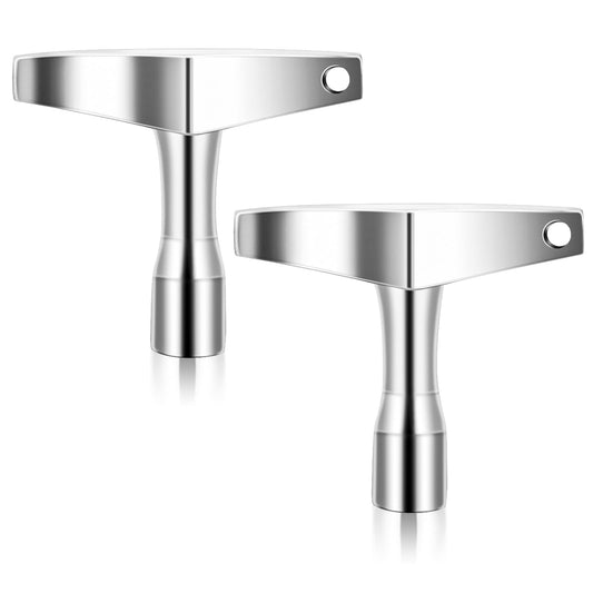 2 Pcs Drum Key Tool Drum Tuner Key Stainless Steel Drum Key Drum Tuner Keychain Drum Tuning Key Drill Bit Universal Drum Key Keychain for Acoustic and Electronic Drums