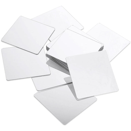 Qulkws 25 Pcs 3'' x 3'' Acrylic Mirrors Stickers for Walls, Mini Self-adhesive Small Square Mirror, Mirror Stickers Stick On Mirrors for Walls Bathroom Home DIY Crafts