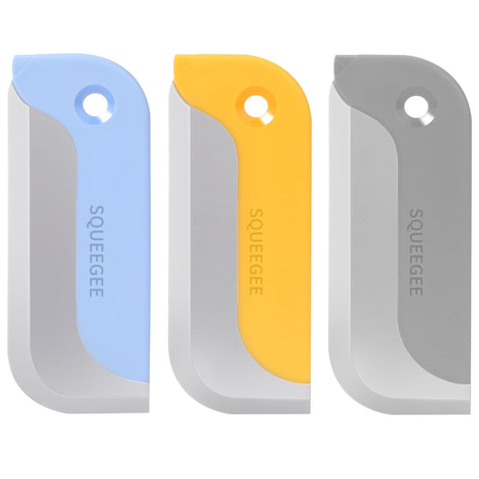3 PCS Creative Silicon Squeegee Shower Wipe Car Cleaner Scraper Multi-purpose Shower Squeegee Window Squeegees Small Squeegee for Mirrors Windows Glass and Surfaces in the Kitchen Bathroom Car