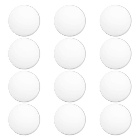 12 Pcs Door Stopper Wall Protector White Door Handle Stopper with Strong Back Adhesive Reusable Door Bumpers Door Knob Wall Protector for Home, Office, Kitchen Cabinets Quiet, Shock 2 Inch