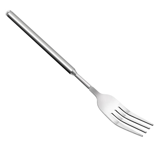 salbsever Telescopic Fork Extending Fork 63cm Long Stainless Steel Retractable Fork Extendable Dinner Fruit Dessert Fork Extendable Fork Barbecue Toasting Dinner 8.7~24.8inch, 573961_1_nzXHb7dn1