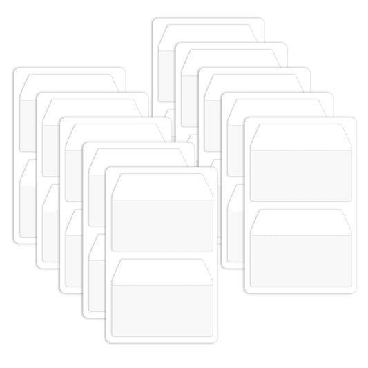 400 Pcs 2 Inch Sticky Index Tabs, Repositionable and Writable Book Sticky Tabs Page Flags Notes Tabs Page Tabs Marker Labels for Notebooks File Classification White