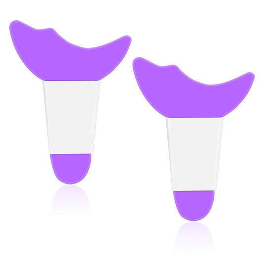 2PCS Eyeliner Stencils Mascara Eyelash Shield Applicator Guard Tool Reusable Silicone Eyeliner Aid Eyelash Eyeshadow Lipstick Applicator Guide Tool