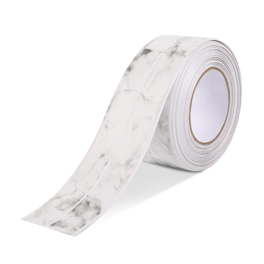 Caulk Tape Strip, Kitchen & Bath Caulk Tape, PVC Self Adhesive Caulking Sealing Tape, 1.5''x10.5 FT Sealing Tape for Toilet Kitchen Bathroom Edge Protector