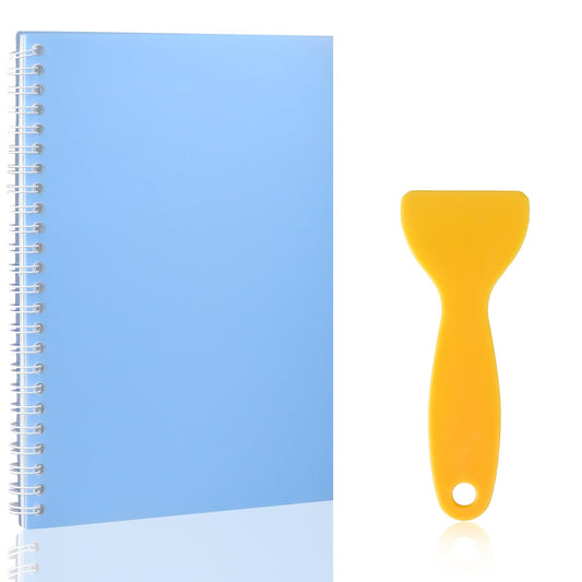 Blank Sticker Book for Collecting, A5 Size Sticker Collecting Albums with Spatula, Reusable Sticker Book Adult Sticker Storage Book Labels Collection Accessories 8.3" x 5.8"
