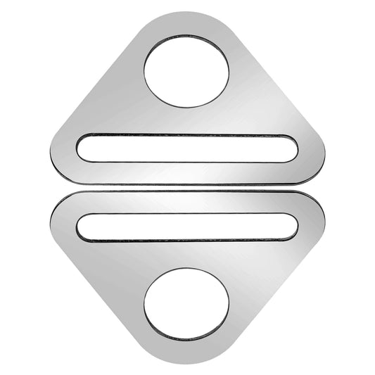 KALIONE Pack of 30 D Rings 38 mm Triangular Ring Buckle Metal D-Rings Triangle Buckle Adjuster Triangle D Rings Buckle Hardware Ring Connector for Straps Bag Accessories (Silver), silver, S