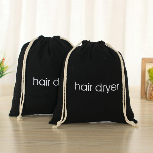 Hair Dryer Bags Drawstring Bag Container Hairdryer Bag Hair Travel Bag Hair Tools Travel Bag for Use at Home, Traveling, Guest Rooms,Bathroom and Hotels(Black)