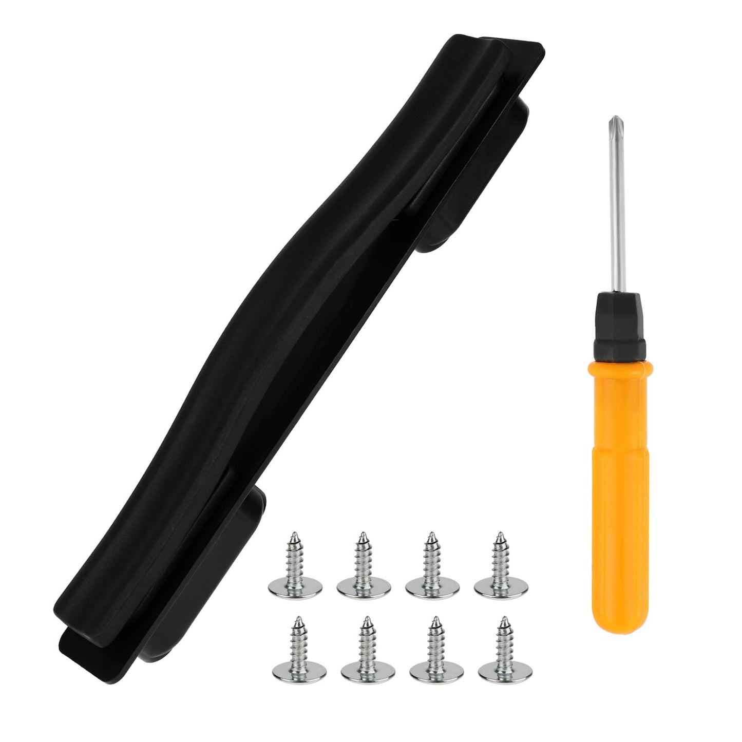 Suitcase Replacement Parts, Suitcase Handle Replacement Black Suitcase Replacement Parts Handle 21.6 cm Luggage Suitcase Handle with Screws, Washers, Cross Screws, Suitcase Handle for Suitcase Box,