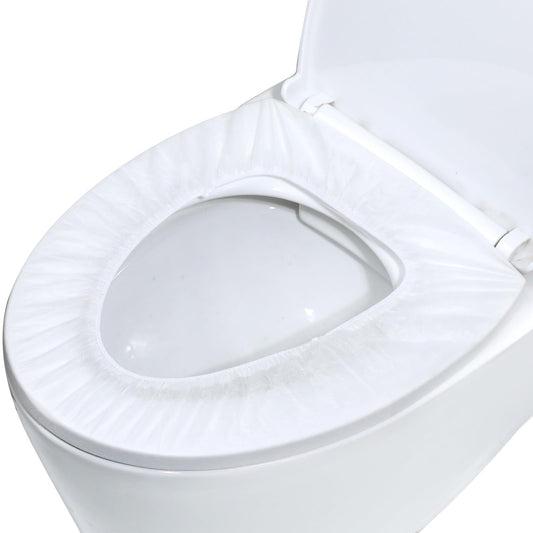 10 Pack Toilet Seat Covers Disposable Portable Toilet Seat Mats Disposable Non-Woven Toilet Seat Cover for Outing Travel Hotel Hospital Airplane Public Restrooms(Individual Package)