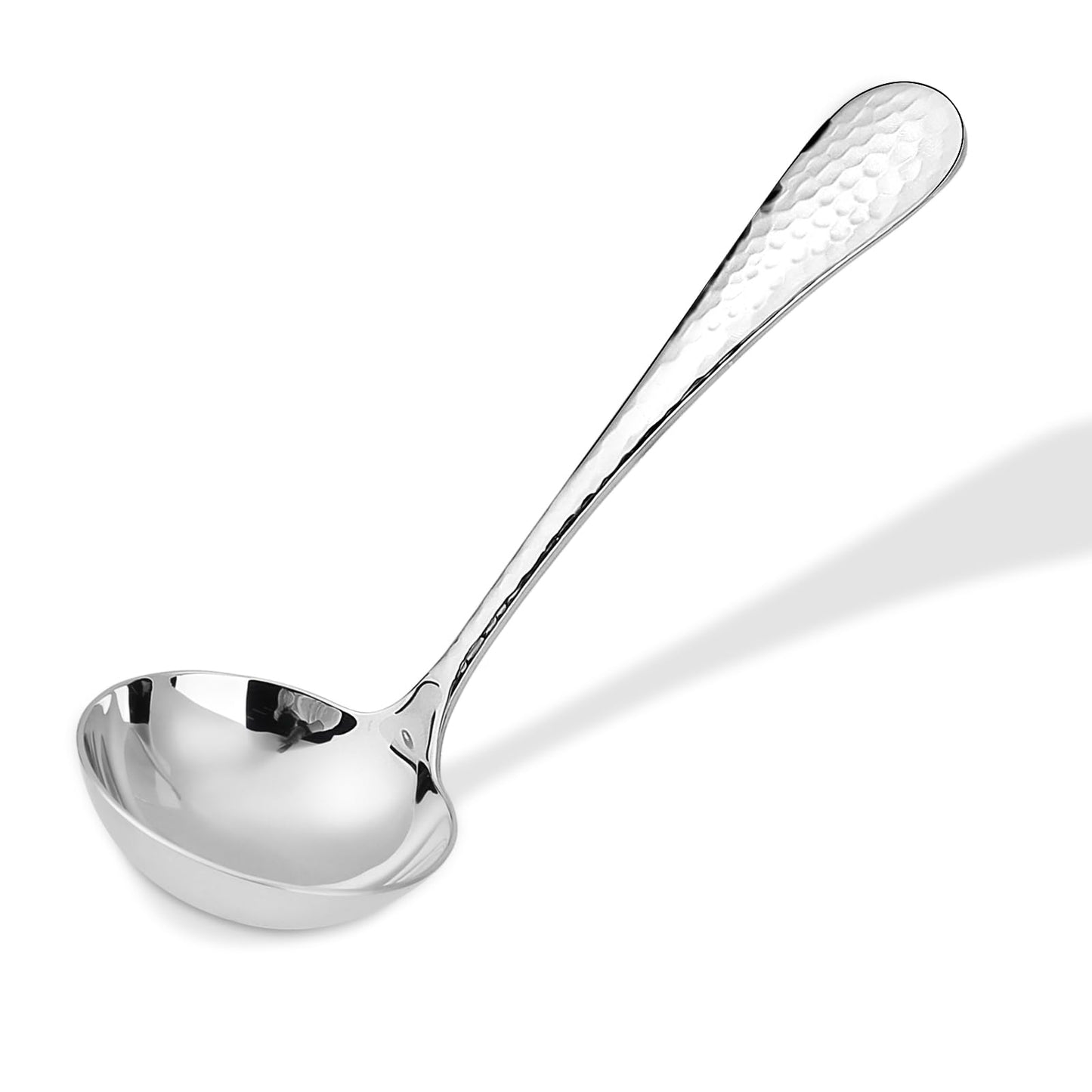 Small Soup Ladle Hammered Spoon Gravy Ladle 7.1" Gravy Ladle Small Sauce Ladle, Stainless Steel Gravy Soup Ladle, Ladle Spoon Ladles for Serving Small Ladle Gravy Ladle