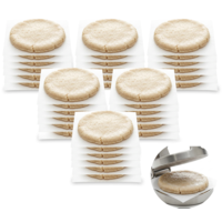 100 Pcs Unbleached Parchment Paper 6" x 6" Burger Patty Paper Non Stick Patty Papers Squares Wax Papers Sheets for Smash Burger Press Seperating Pattys Baking Wrapping Candies