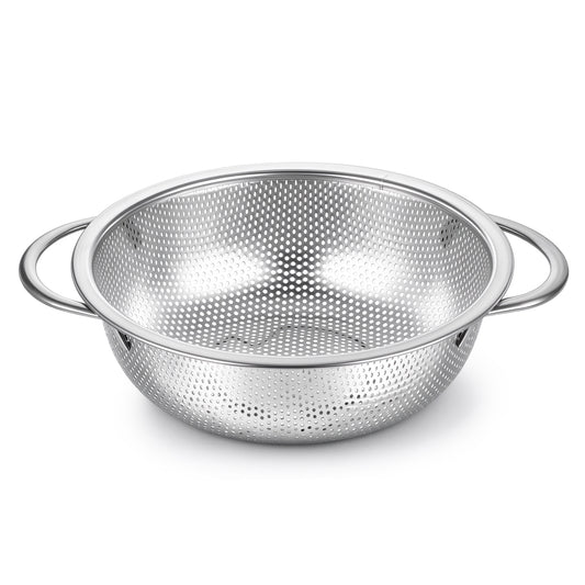 1 Qt Silver Stainless Steel Colander for Home Kitchen