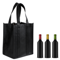Sliverdew Wine Bag for 6 Bottles Wine Carrier Tote Reusable Wine Travel Bags Portable Wine Gift Bag Wine Bottle Holder Bag with Handle for Storing Carrying Wine Beer Champagne