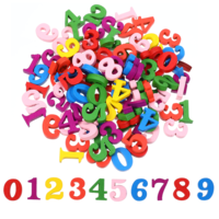 0.6 Inch 100 PCS Colorful Wooden Numbers, 0-9 Unfinished Wood Numbers Blank Wood Clock Number, Calendar Number for DIY Crafts Sorting Grid Organizer Scrapbooking Home Decorations Christmas Gifts