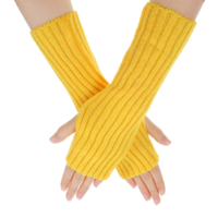 Jxiwfvl Long Arm Warmers Women, Winter Long Fingerless Gloves, Knit Mitten Gloves Arm Sleeves, Cashmere Blend Elbow Warmers Mittens with Thumb Hole