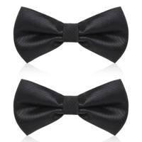 FdcLixuvol Black Bow Ties for Men, 2 Pcs Adjustable Pre-Tied Bowties Classic Black Bowties Men for Tuxedo Party Wedding Business