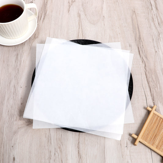 100 Pcs Wax Paper Sheets Grease Proof Paper Sheets for Cookies 7 Inch Non-Stick Liners Precut Parchment Baking Sheet for Seperating Patty, Cookies, Deli
