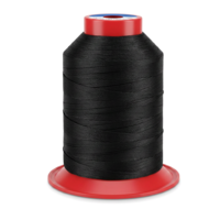 1100 Meters Black Thread for Sewing, 3Ply Black Embroidery Thread