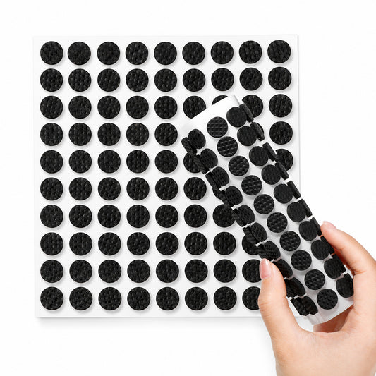 300 Pack Mini Foam Felt Pads 3/8" 1cm Diameter Self Stick Pads Circle Small Furniture Tiny Thin Felt Pad Cabinet Door Bumpers Cushion Dots Furniture Bumpers Mats Dots for Tables Drawers Desks Floor