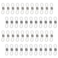 Psyqtsuary 80 Pcs Eyeglass Chain Connector, Eyeglass Chain Ends Anti Slip Rubber Connector Glasses Chain Rubber Loops Eyeglasses Strap Accessories for Glasses Strap Holder Sunglasses strap