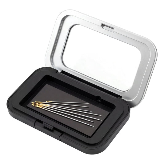 Magnetic Needle Case Sewing Needle Holder Sewings Pin Storage Organizer Box with Clear Lid Needles Keeper for Sewing, Quilting, Crafts Small