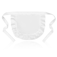Trinkrittey White Cosplay Waist Apron Puffy Tight Costume, Half Apron White Apron Party Cosplay Costumes Dress Accessory Kitchen Party Favors Maid Half Apron for Women Girls