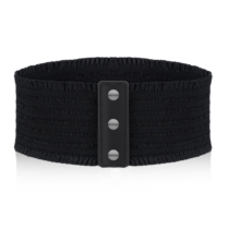 Skrfren Wide Stretchy Belts for Women, Wide Waist Belt with Snap Fastener for Dresses Vintage Elastic Waist Belts for Women
