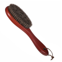 Clothes Brush, Garment Lint Brush with Pure Horse Bristle and Solid Beech Wood Handle, for Removing Pet Hair, Lint and Dust from Sweaters, Coats, Blankets and Furniture