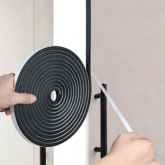33 Ft Self-Adhesive Window Insulation for Winter, Black Weather Stripping Door Seal Strip Sliding Door Seal Felt Weather Stripping, Pile Self Adhesive Window Weather-Stripping, 0.35x0.2 Black