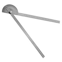 Stainless Steel Protractor Adjustable Two Arm Ruler Finder Angle Protractor with 180 Degrees Woodworking Measure Tools(30 cm/ 11.8 Inch)