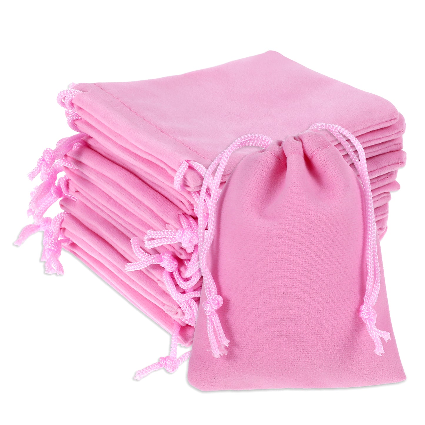 Small Velvet Gift Bags with Drawstring, 20PCS 2.75''x3.54'' Premium Velvet Bags, Pink Velvet Gift Bags, Jewelry Bags Pouches Candy Bags, Small Bags for Jewelry Bracelets, Wedding Favors, Party Favors