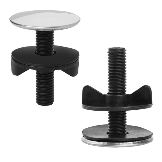 2 Pieces Sink Hole Cover Stainless Steel Kitchen Sink Hole Covers Countertop Faucet Hole Cover Black Sink Plug Sink Caps for Top Holes