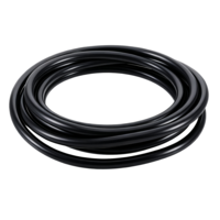 3 Meters Aquarium Airline Tubing, Standard 6 mm x 8 mm Flexible PVC Hose Tube Aquarium Air Pump Accessories, Kink-Resistant Water Pipe for Fish Tank Terrarium Pond Garden Air Pump (Black)