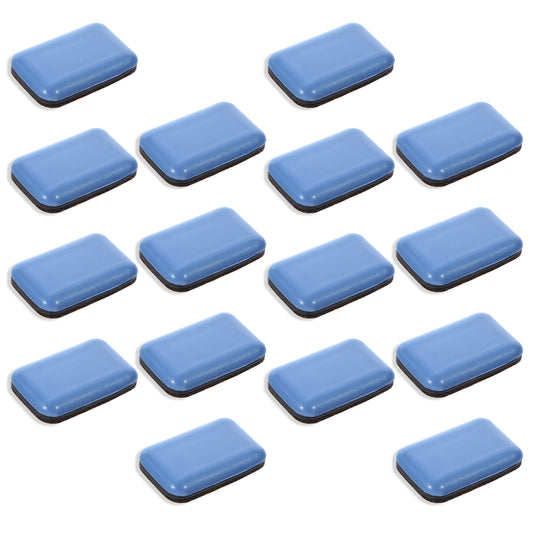 16 Pcs Furniture Slider Gliders Furniture Rectangle Slider Pad Self-Stick Furniture Sliders Carpet Ground Protector Coaster Small Furniture Sliders Chair Sliders for Carpet