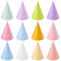 Hariendny 24 Pcs Party Hats for Boys Girls Men Women, Macaron Colors Party Hats 12 Colors Happy Birthday Headwear (Assembly Required)