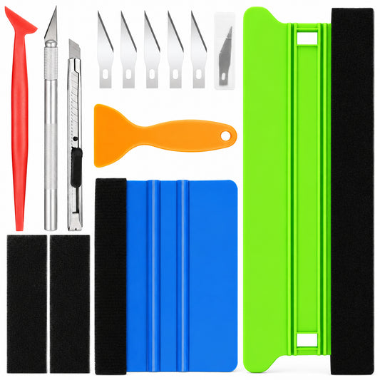 9 PCS Vinyl Wrap Tools, Vinyl Squeegee Window Film Application Kit