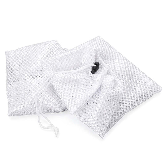 2 PCS Mesh Laundry Bags, Laundrys Bag for Washing Machine Durable Honeycomb Mesh Laundrys Bag Reusable Laundry Bags for Clothes, Socks, Underwear, Bra(Medium 20x24 Inch, Large 24x31 Inch)