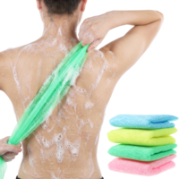 4 PCS Exfoliating Washcloth, 32 Inch 4 Colors Korean Exfoliating Cloth Japanese Washcloth Body Scrubber Back Scrubber Loofah, Exfoliatings Shower Towel Deep Clean for Women and Men Smooth Skin